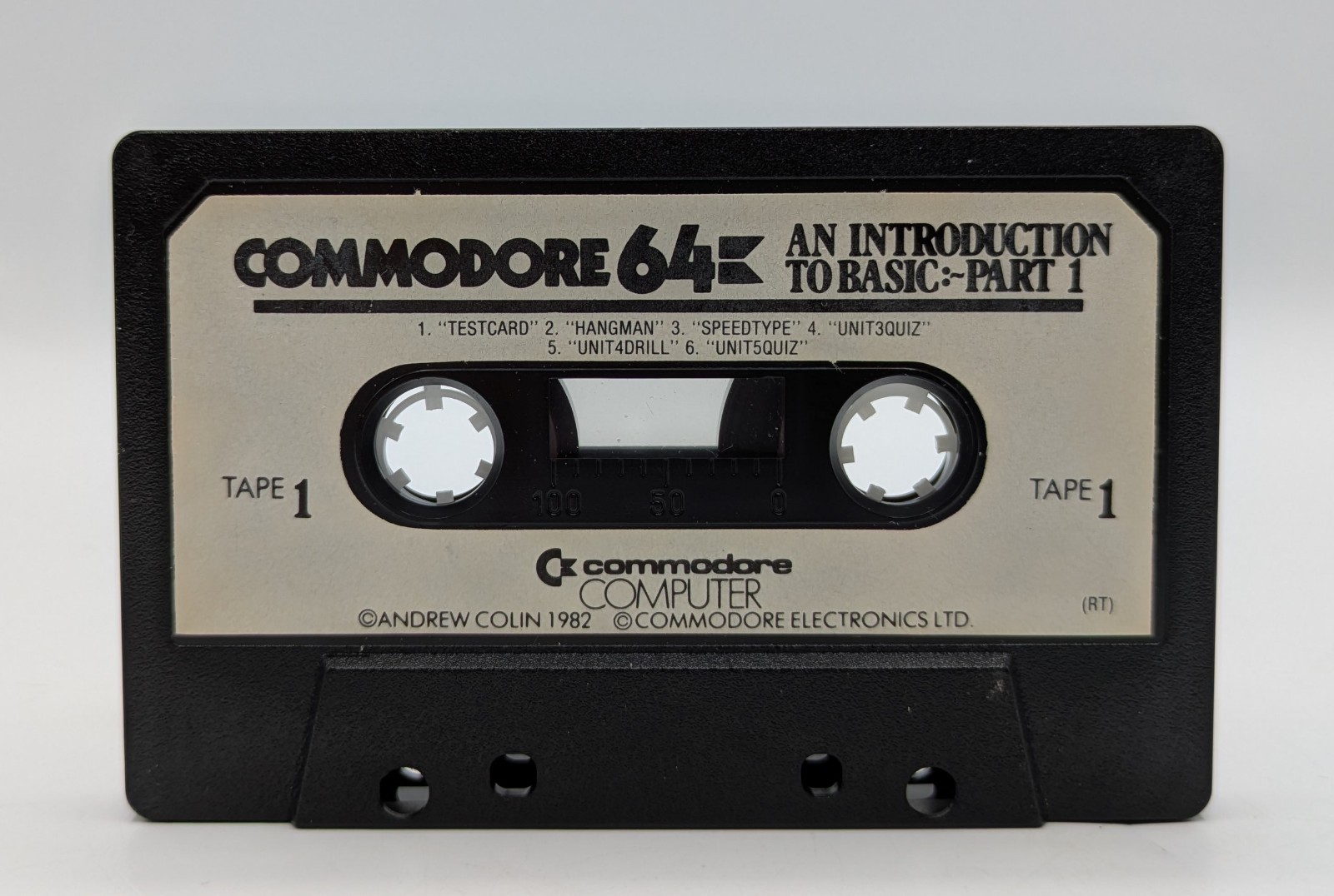 Commodore 64 An Introduction to Basic Cassette Tape Part 1 Tape 1