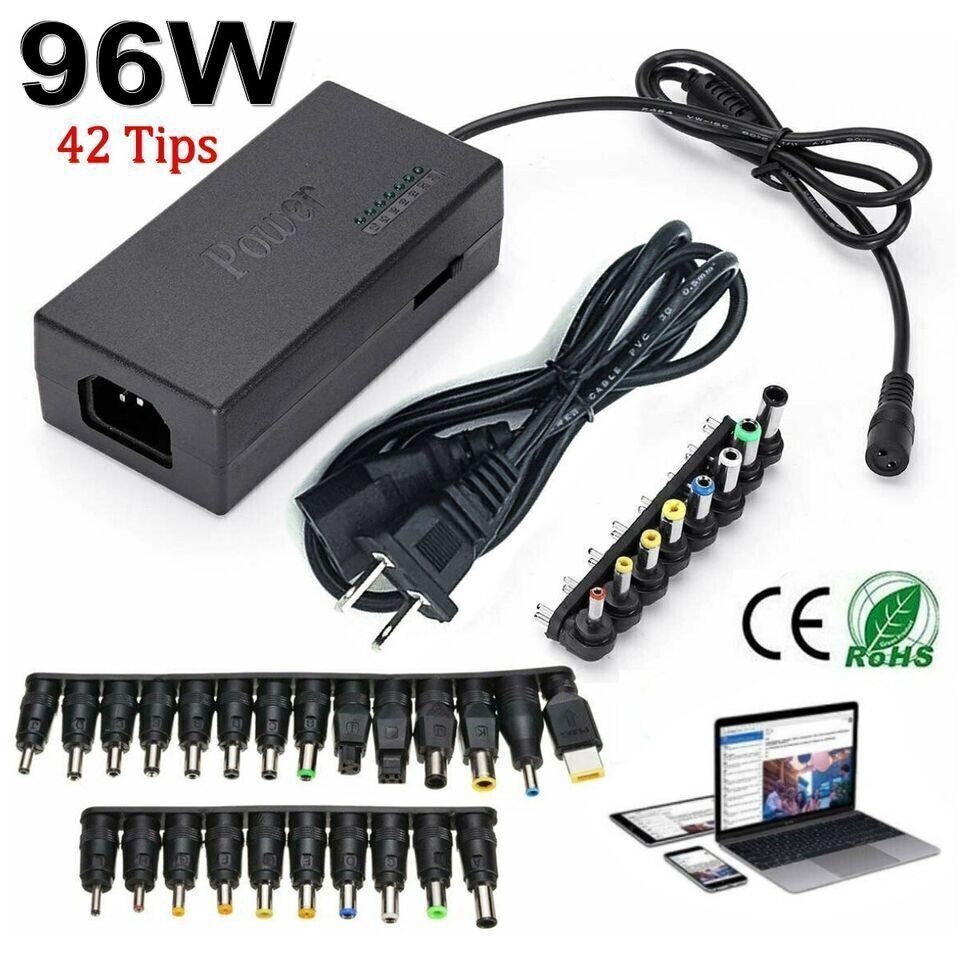 12/24V Adjustable Universal Power Supply 96W Notebook Charger Adapter For Laptop