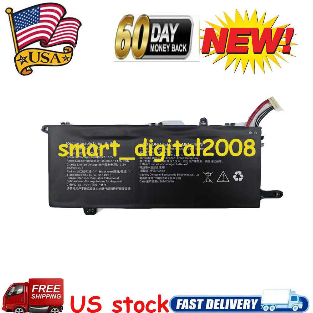 11.55V 4500mAh/51.98Wh rechargeable Li-ion battery for JUMPER 556075-3S