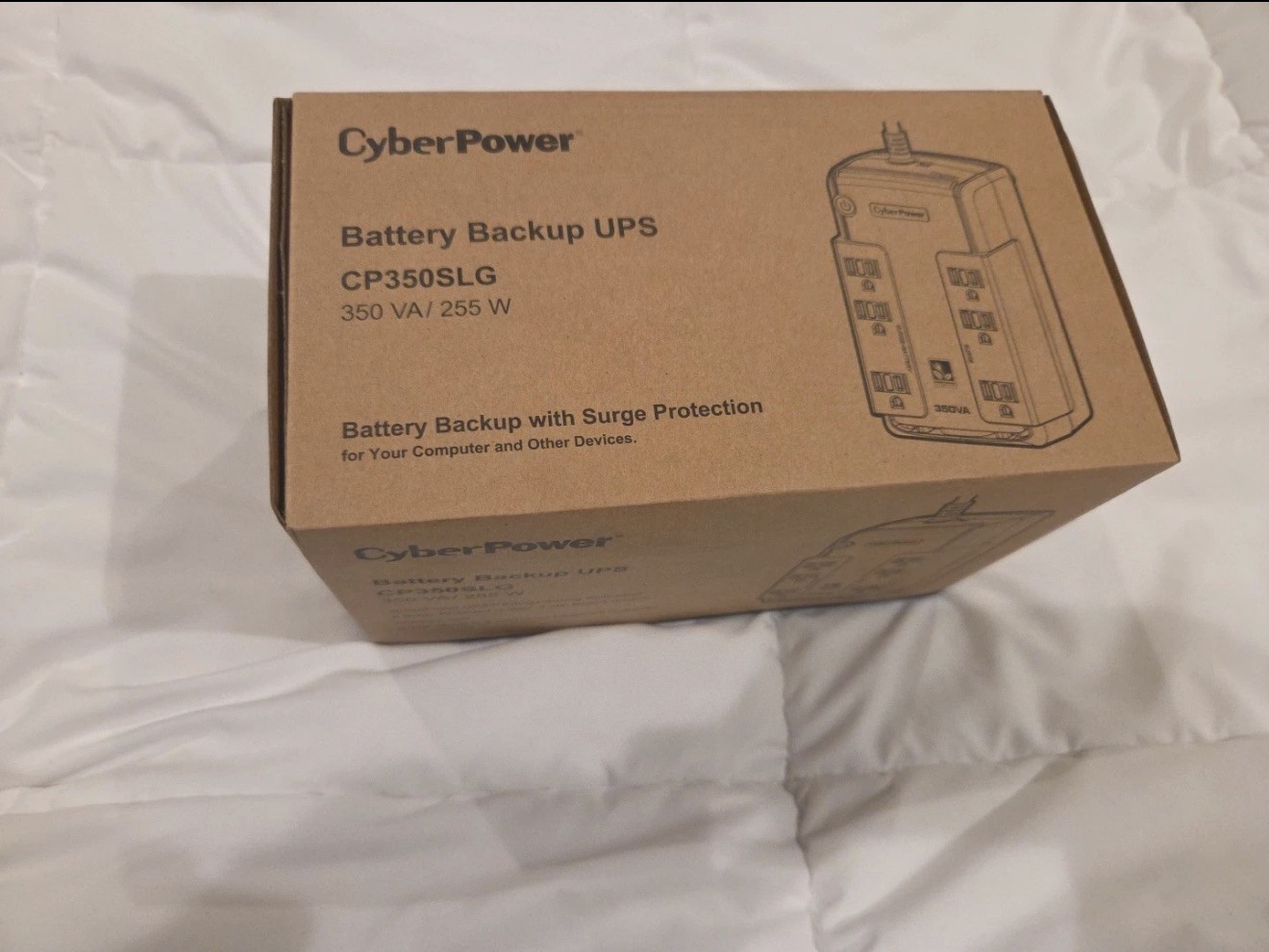 CyberPower CP350SLG 350VA 255W Standby Compact UPS System with 6 Outlets