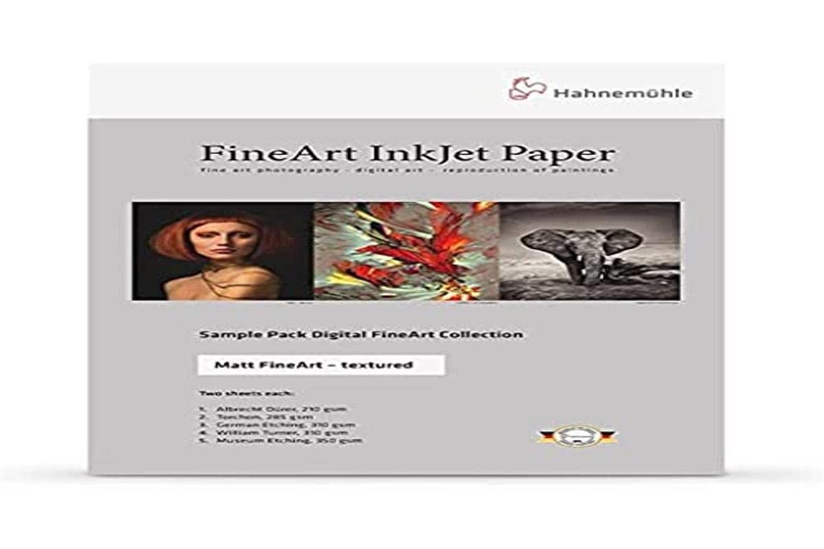 Hahnemühle Inkjet Sample Pack - Matt Fine Art - Textured. 12 pages