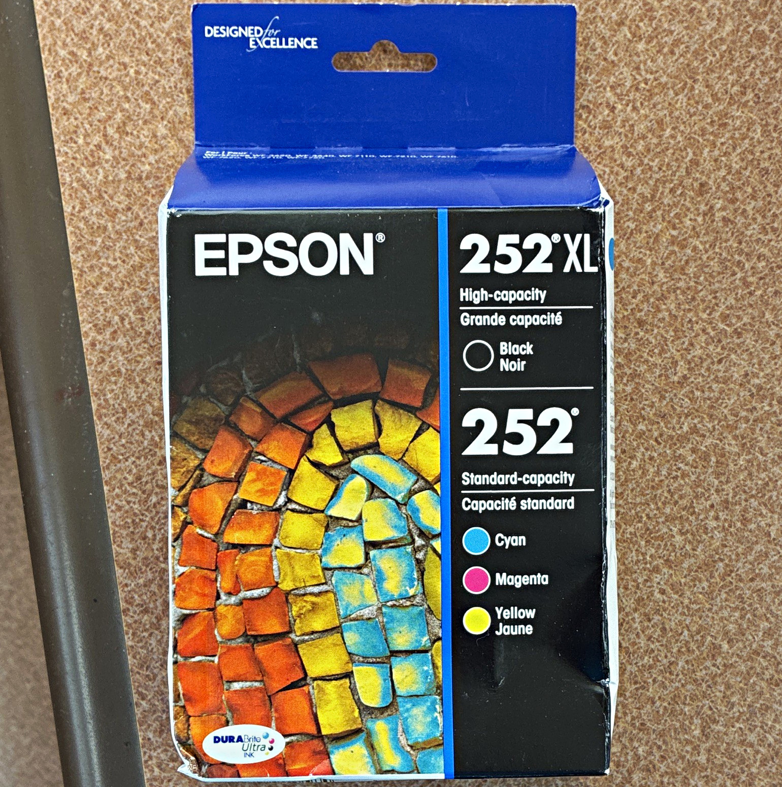 Epson 252XL/252 Genuine/Original Inkjet Ink Cartridges (BK/C/M/Y)