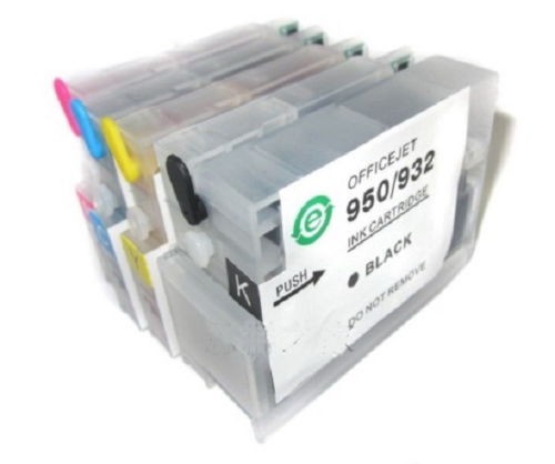 4pk Refillable Cartridges 932 933 for HP Officejet Pro 6700 6100e 6600e