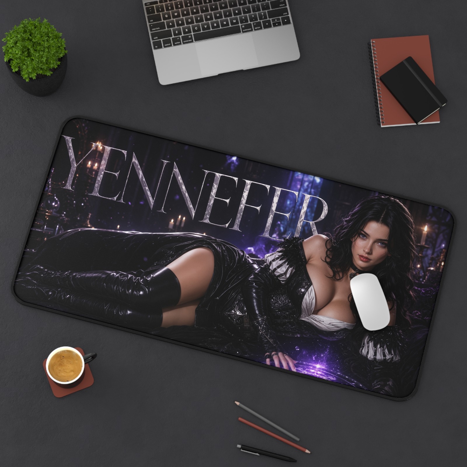 Yennefer Mouse Pad, The Witcher XXL Gaming Desk Mat, Sorceress Pad