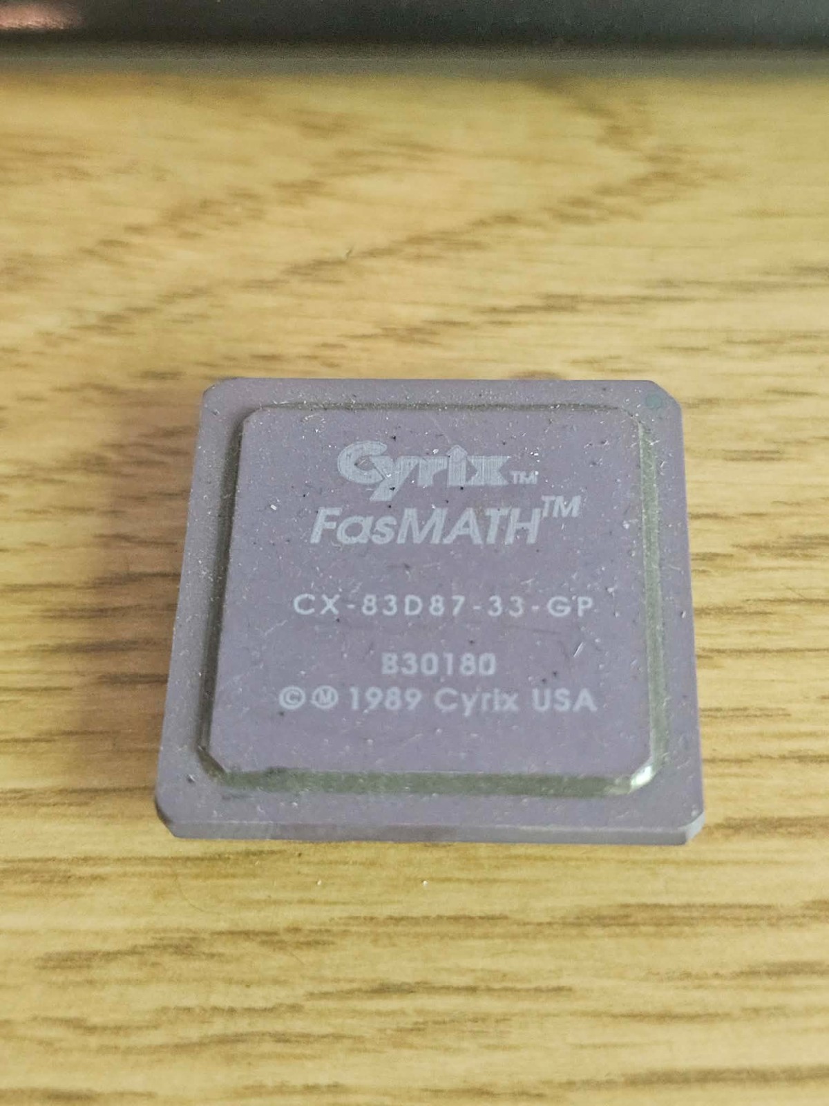 Vintage Retro Clean Cyrix FasMath Coprocessor CX-83D87-33-GP  IC/CPU Upgrade