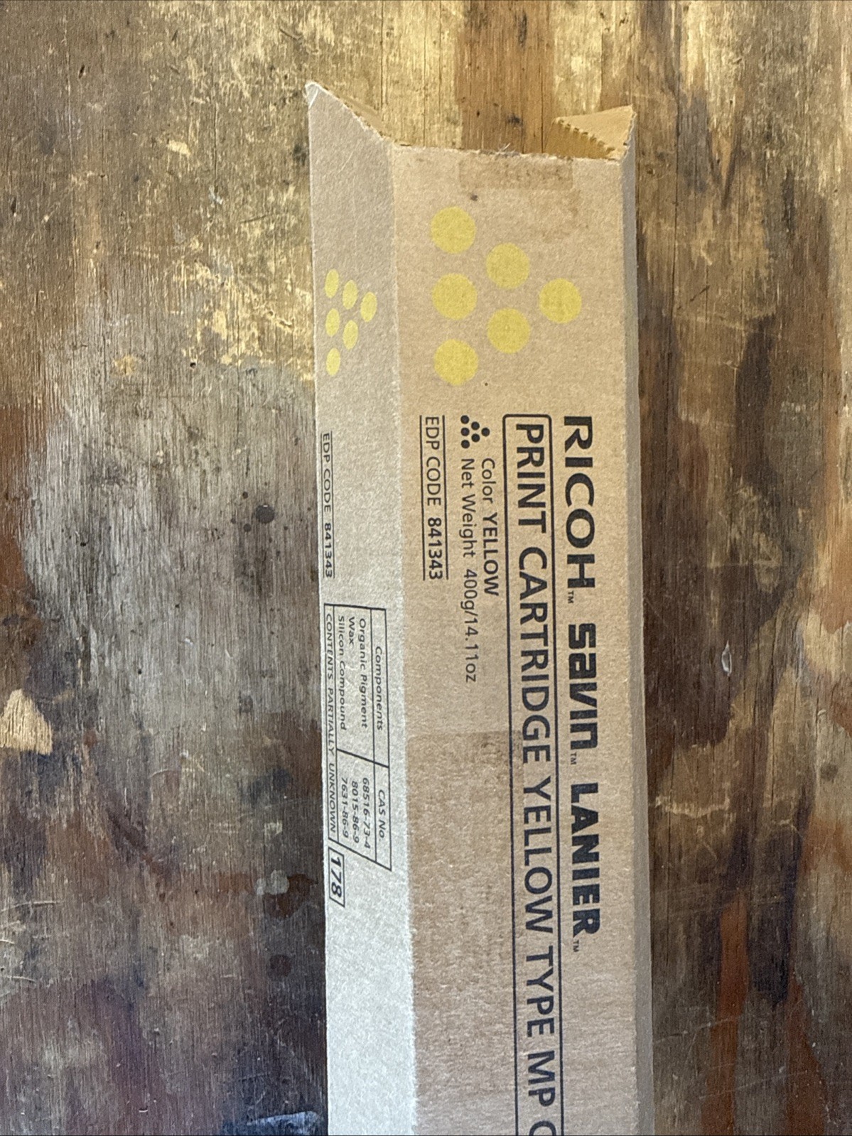 Genuine Ricoh 841343 Yellow Toner Cartridge TYPE MP C4500/C4540/LD445c - NEW OEM