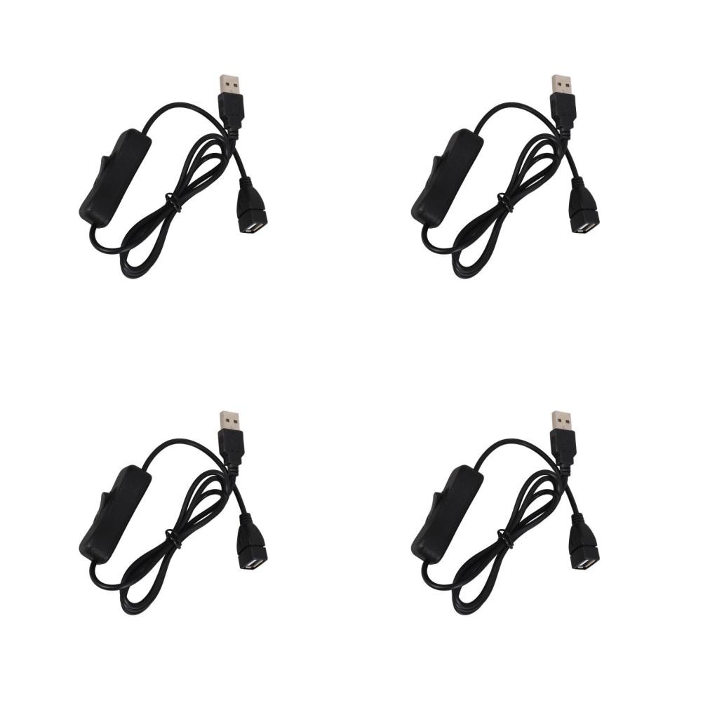 Industrial USB Fan Power Cable with Inline Button Flexible and Durable Design