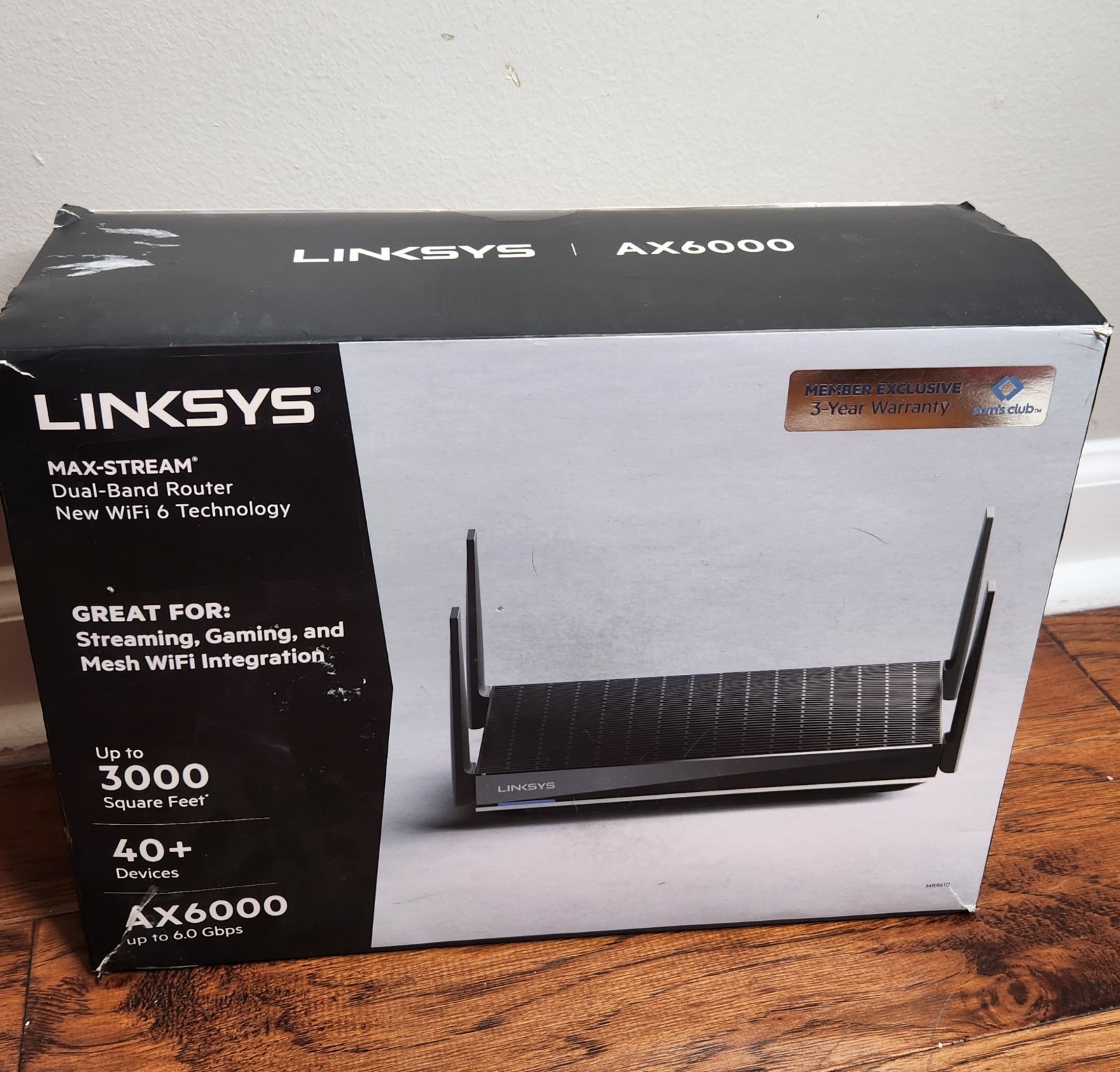 Linksys AX6000 Dual-Band Mesh Wi-Fi 6 Router - Black
