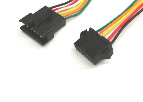 JST-SM 2.5mm 6Pin LED Strip Computer Fan Housing Connector Plug Wire 30cm 3 Set