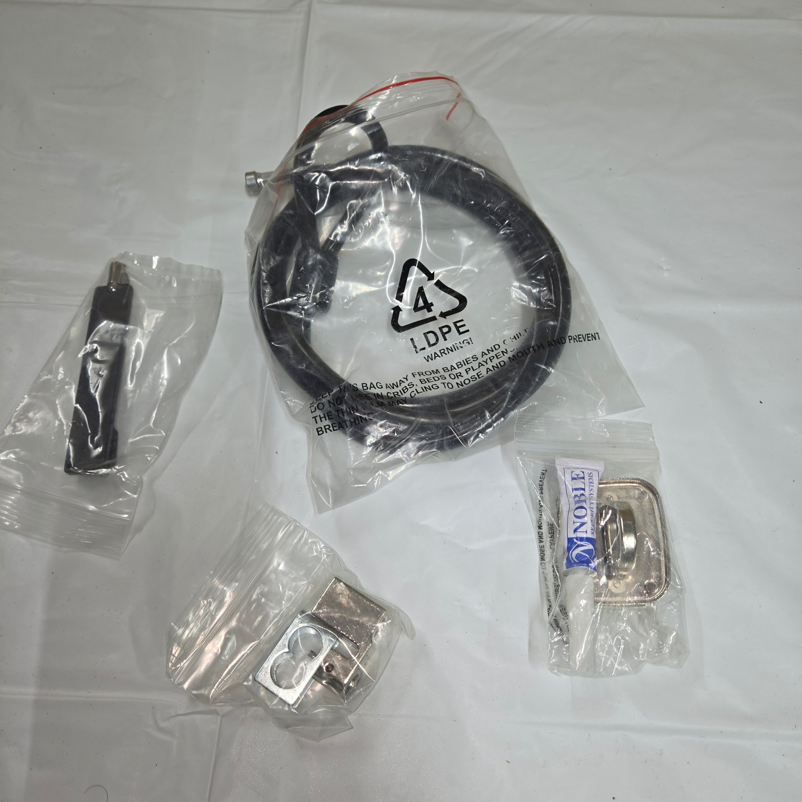 Noble Security Universal Anti-Theft Cable Lock Kit 6ft Steel Cable Hardware