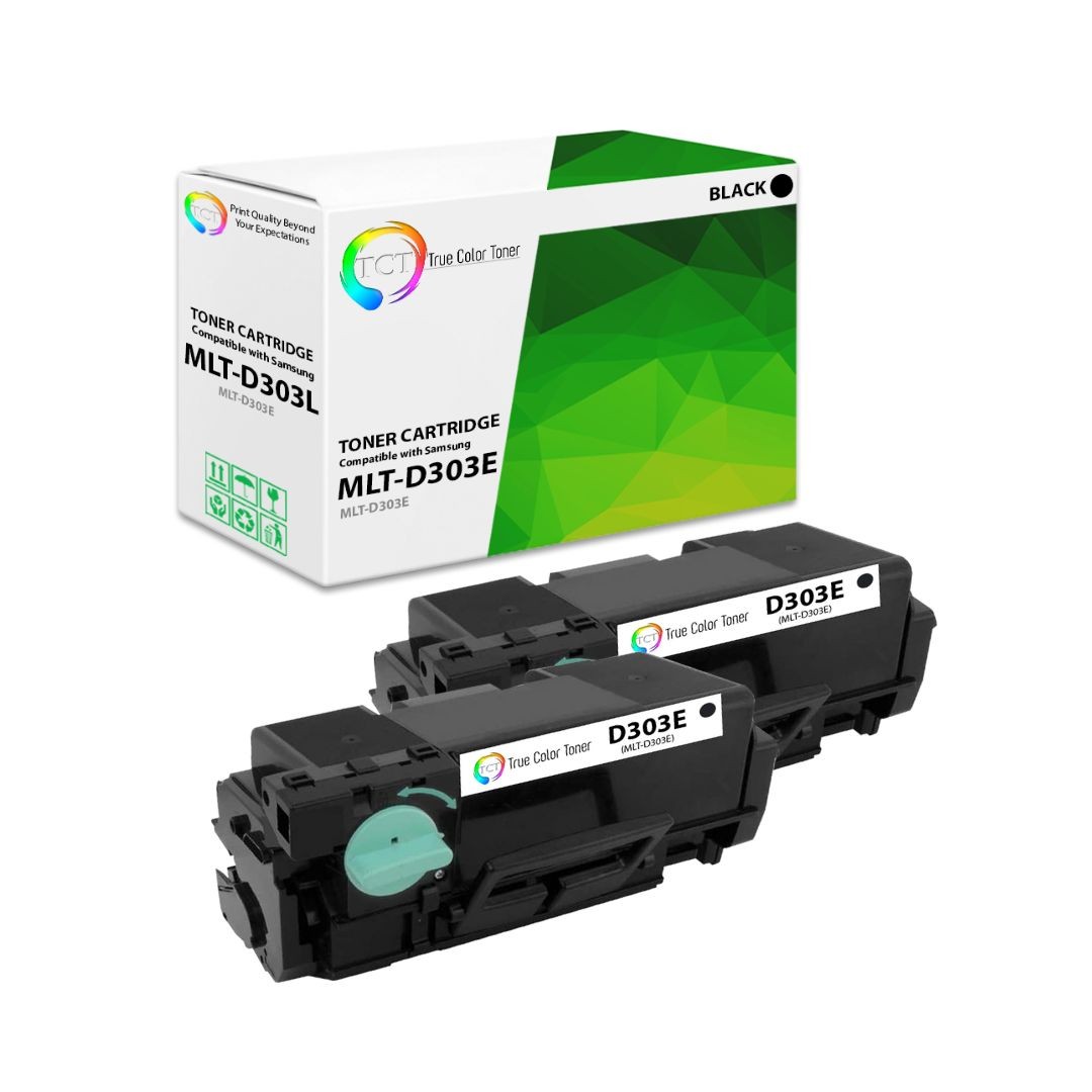 2Pk TCT Premium MLT D303E For Samsung ProXpress M4580FX Black Compatible Toner