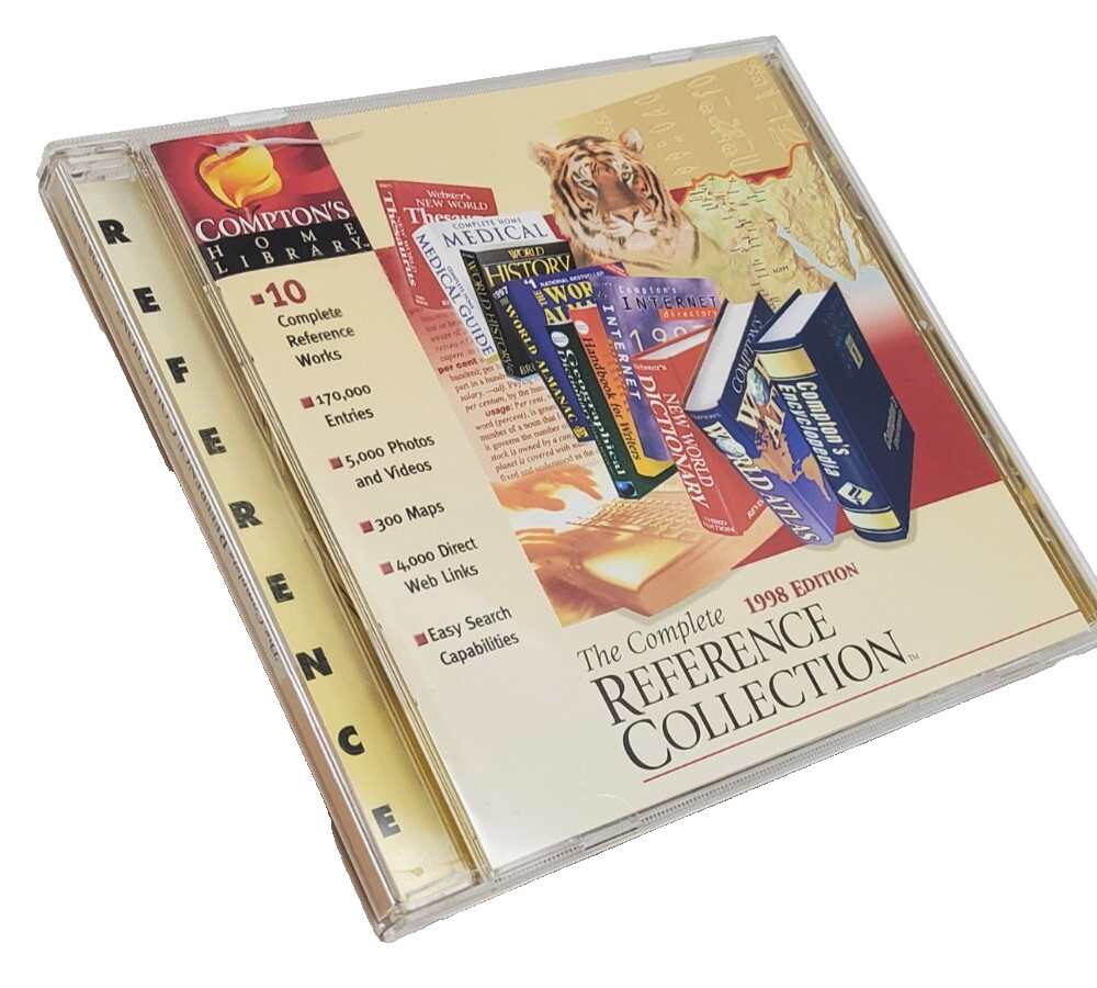 Compton's Home Library The complete reference Library ~ 1997 PC CD-ROM ~ VTG