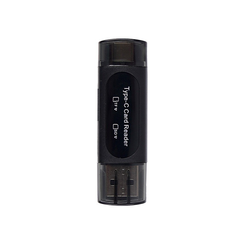 1-2x SD Card Reader USB C, 2-in-1 Dual Slot Micro SD Adapter for Micro,SDHC etc.