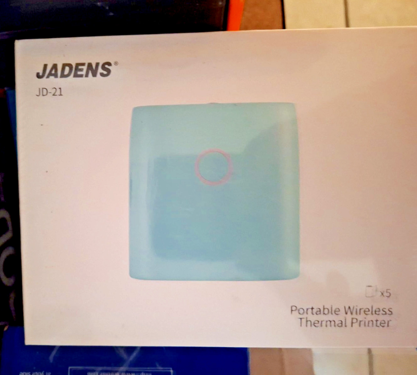 Jadens JD-21 Portable Wireless Thermal Printer - Mini Bluetooth Thermal Printer