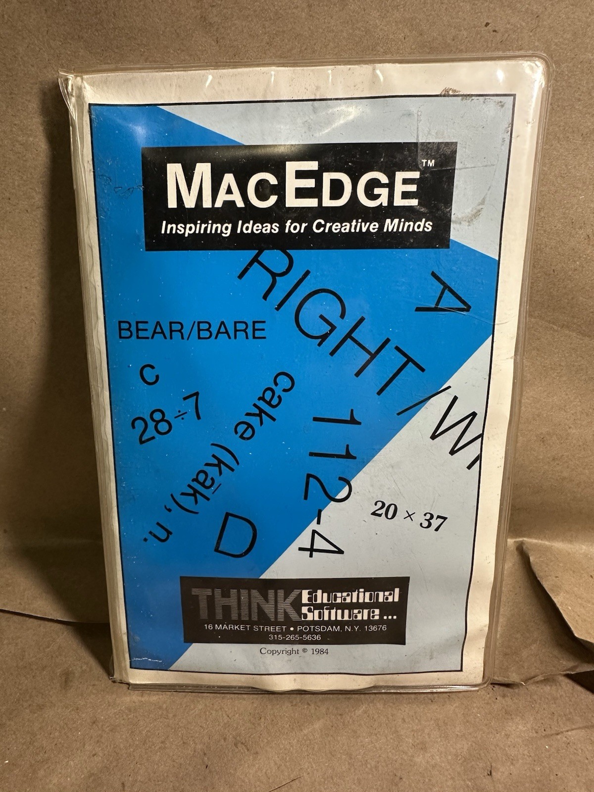 Vintage Apple Macintosh MacEdge Educational Software 3.5” Floppy Disk 1984 Mac