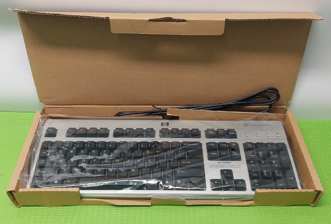 NEW HP KUS0133 SC USB Wired Smart Card Terminal Keyboard