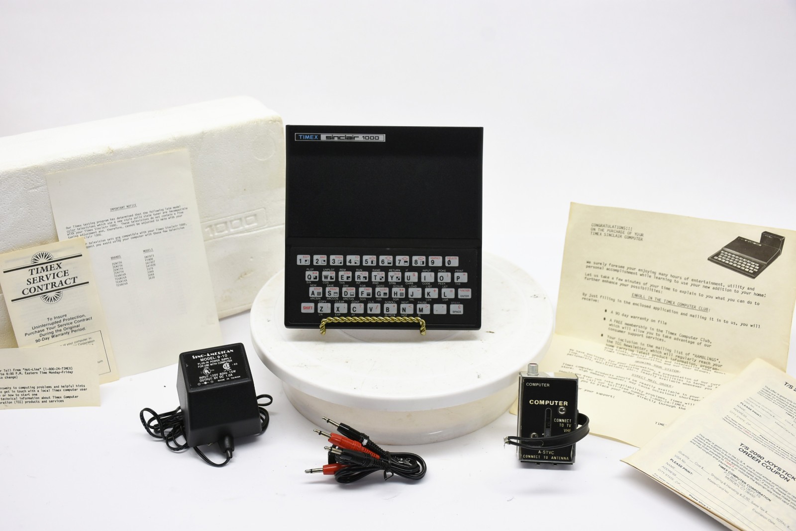 Timex Sinclair 1000 Personal Computer w/ Accessories & Paperwork - Very Clean