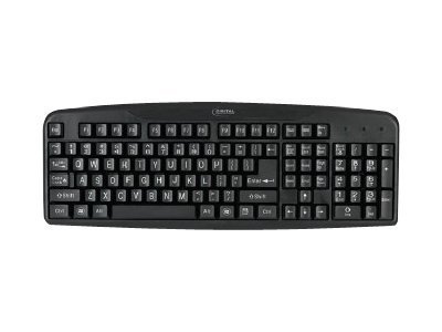 Digital Innovations 4250400 Easy View USB Keyboard Large Print Keys (Black)