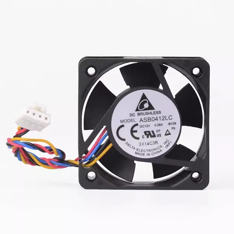 Delta ASB0412LC-BV38 DC12V 0.06A 4CM 4-Wire PWM Mute Cooling Fan