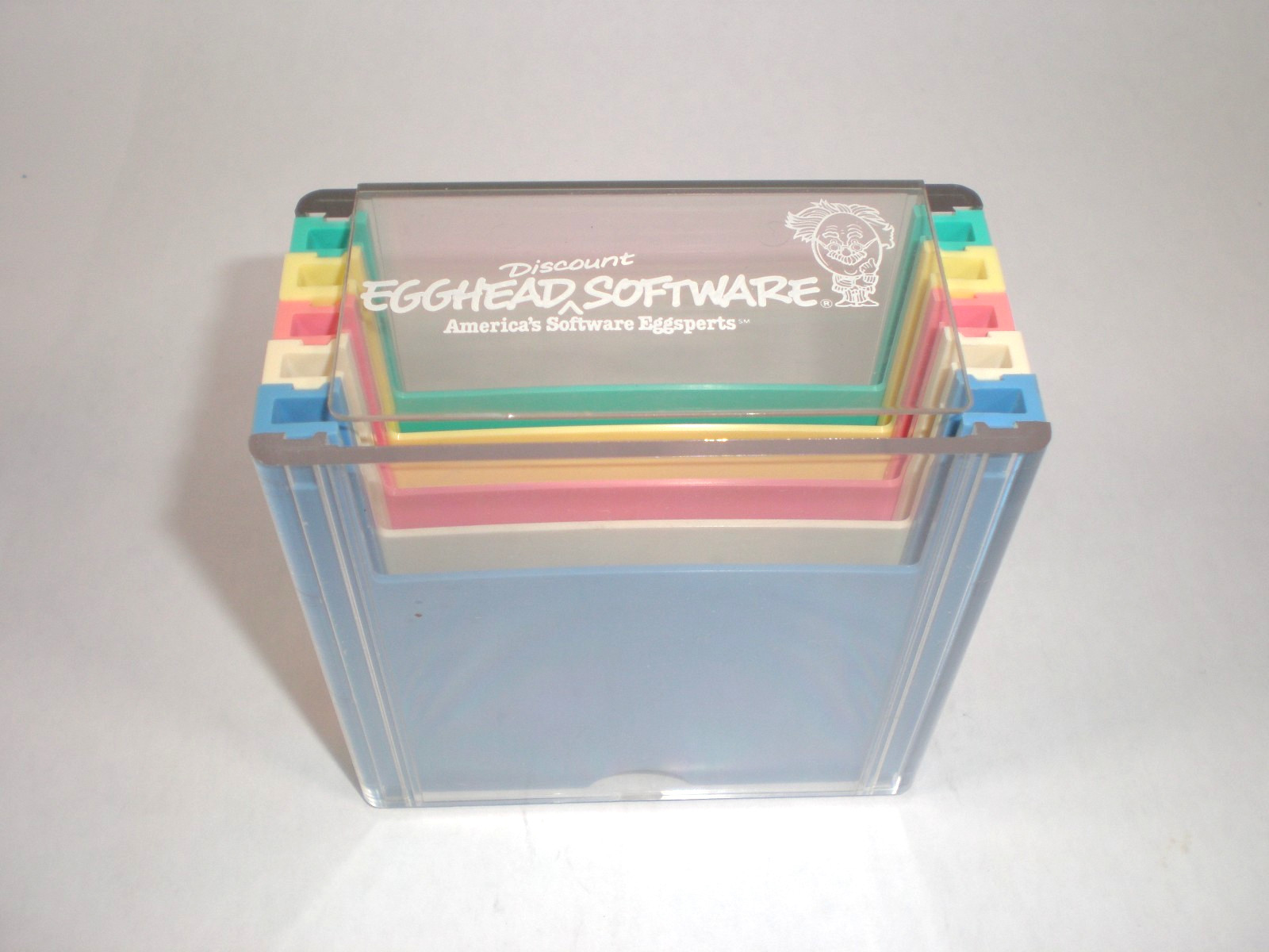 Egghead Software 5-Slot 3.25-inch Disk Holder-Vintage
