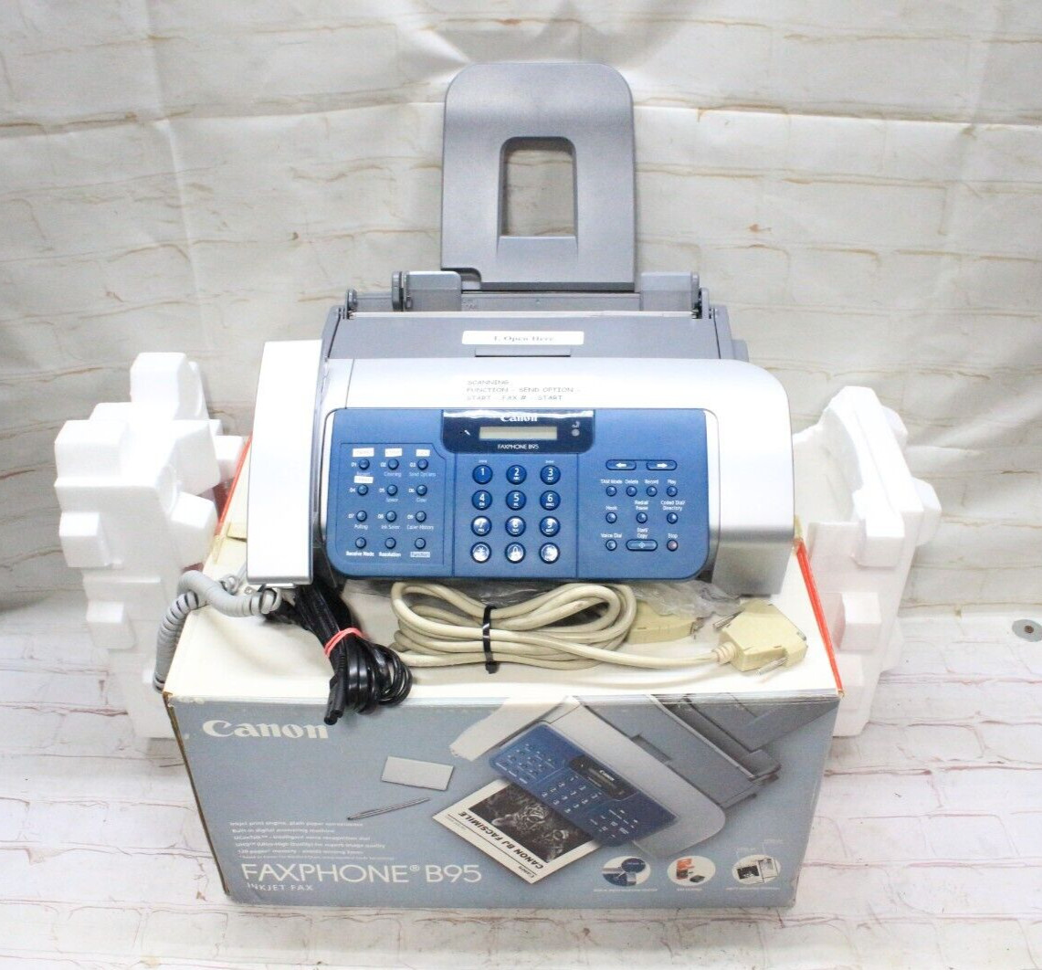 Canon FaxPhone Model B95 Tested Needs New Ink