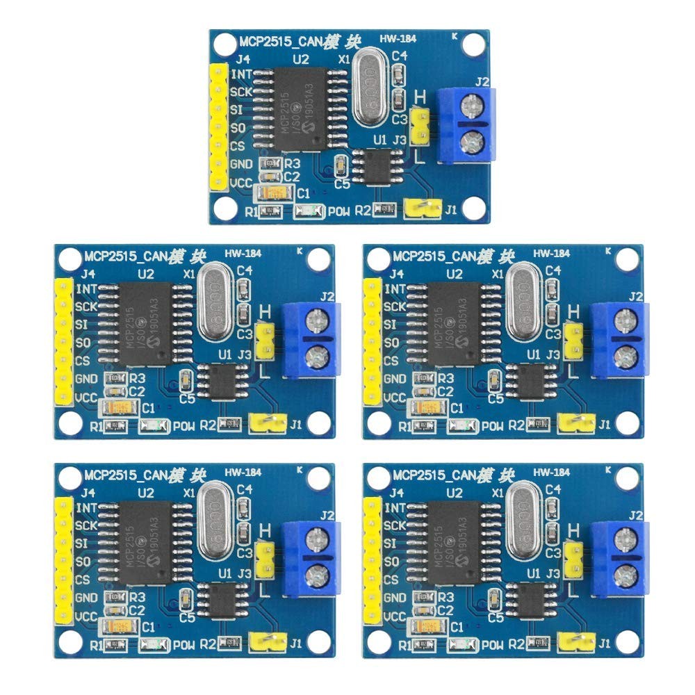 XLX 5PCS MINI MCP2515 CAN Bus Module TJA1050 SPI DC Receiver 5V XLX-8471