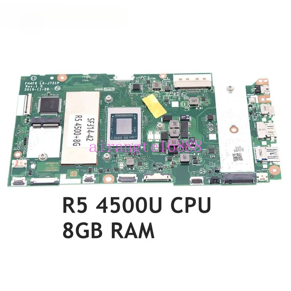 FH4FR LA-J731P For ACER Swift SF314-42 SF314-42G Motherboard R5 4500U CPU 8G RAM