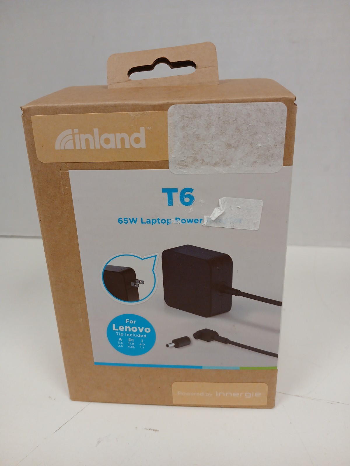 Inland T6 65W Laptop Power Adapter With Lenovo Adapter Tip