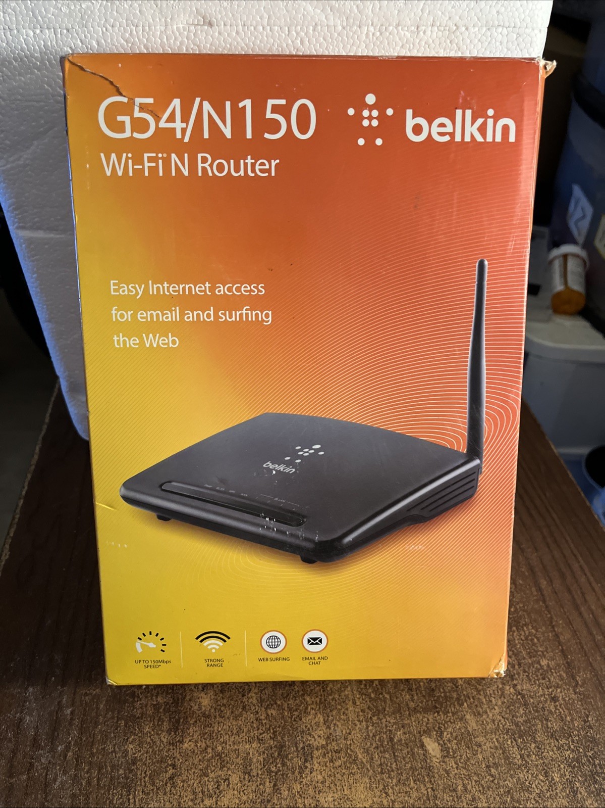 Belkin G54/N150 WiFi N Router Up to 150Mbps NEW IN Sealed Plastic