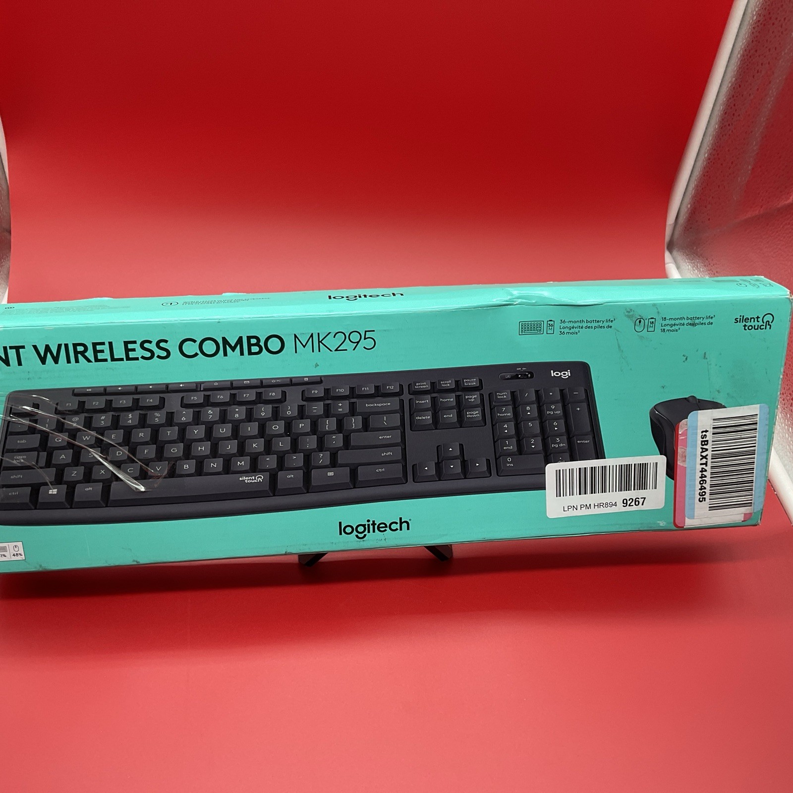 Logitech MK295 Silent Wireless Keyboard & Mouse Combo Black (No USB Dongle)