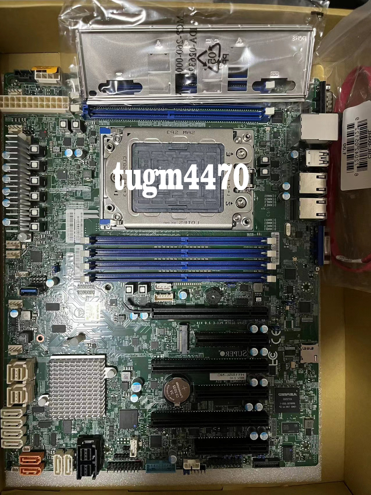 Supermicro h11ssl-nc interface sp3 version REV 2.0. Support epyc7001/7002 used/