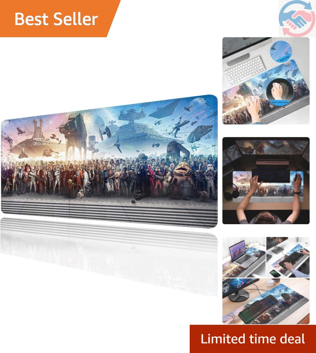 XXL Large Gaming Mouse Pad The Chosen One Custom Desk Pad,Mousepad with Anti-...