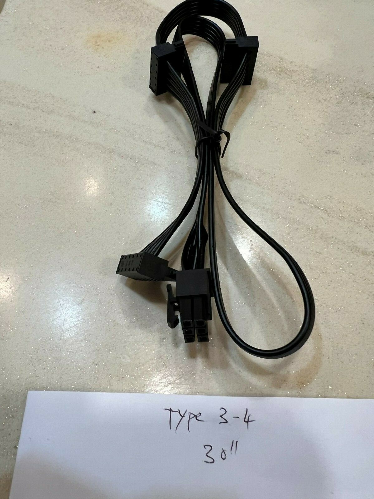 Corsair Type 4 6 Pin to 3x SATA DRIVER CABLE FOR CORSAIR CXM Series ,Original 