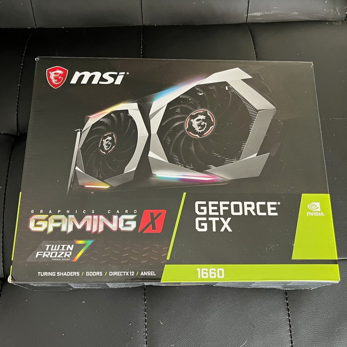 MSI GeForce GTX 1660 GAMING X 6GB GDDR5 WITH BOX