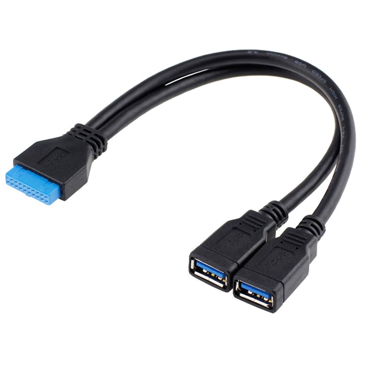 chenyang USB 3.0 Front Panel Header 19/20Pin 1 Male 20cm, Without Screw Mount