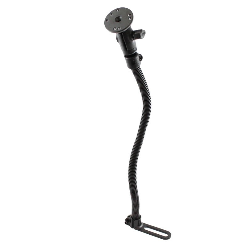 RAM Pod Vehicle Universal Mount with 18" Rod and 1" Ball Round AMPS Plate