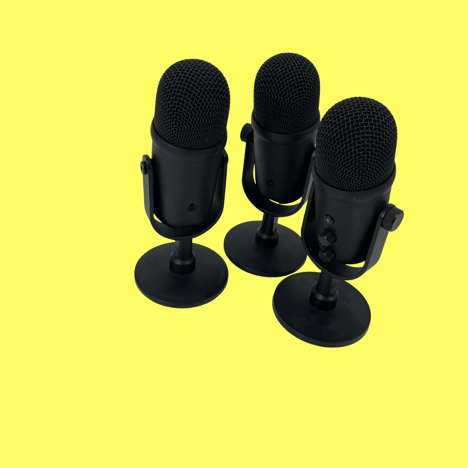Lot of 3 - Razer  Model RZ19-0404 Microphone Classic Black #6025 z65/282