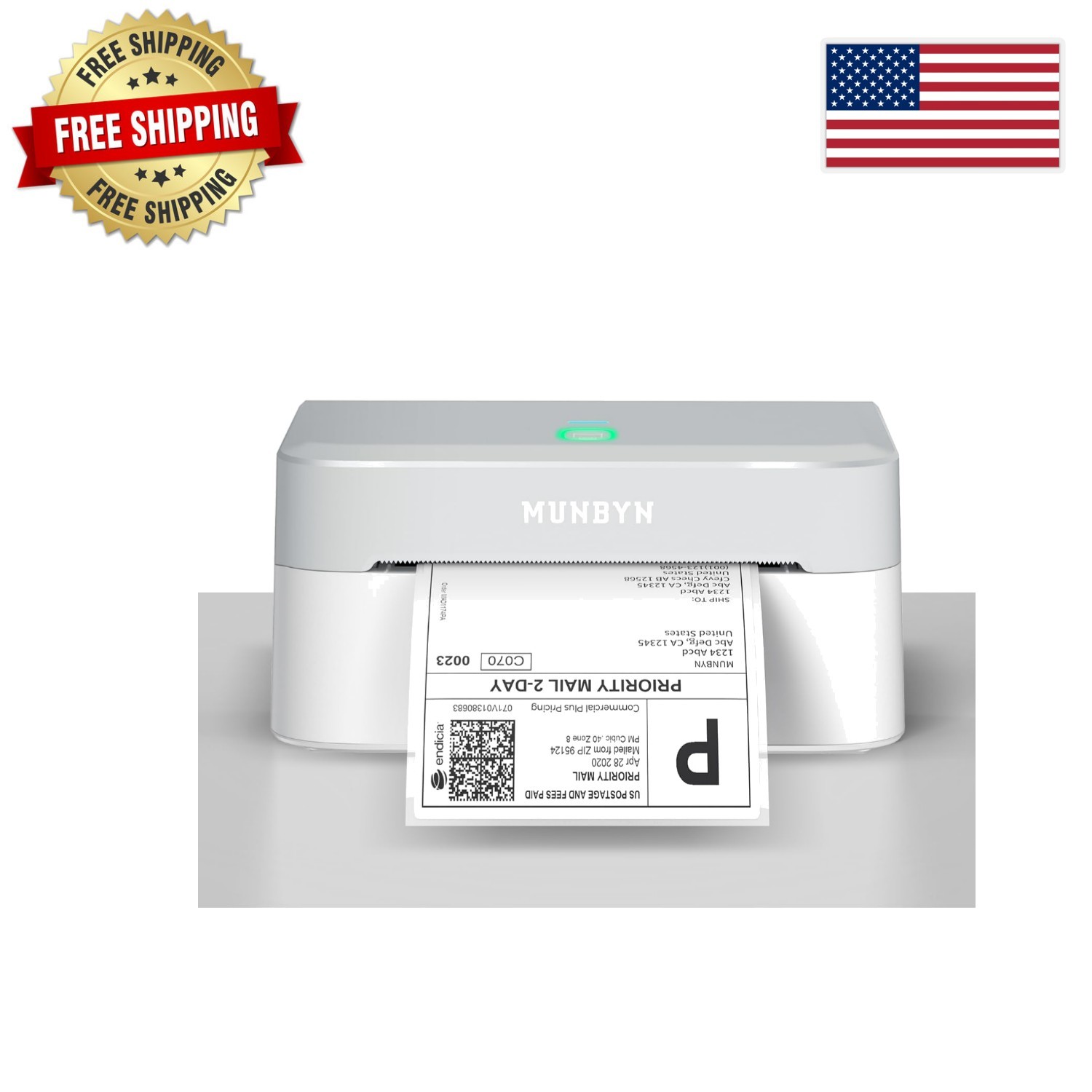 High-Speed Bluetooth 4x6 Shipping Label Printer - Compact & Efficient Design