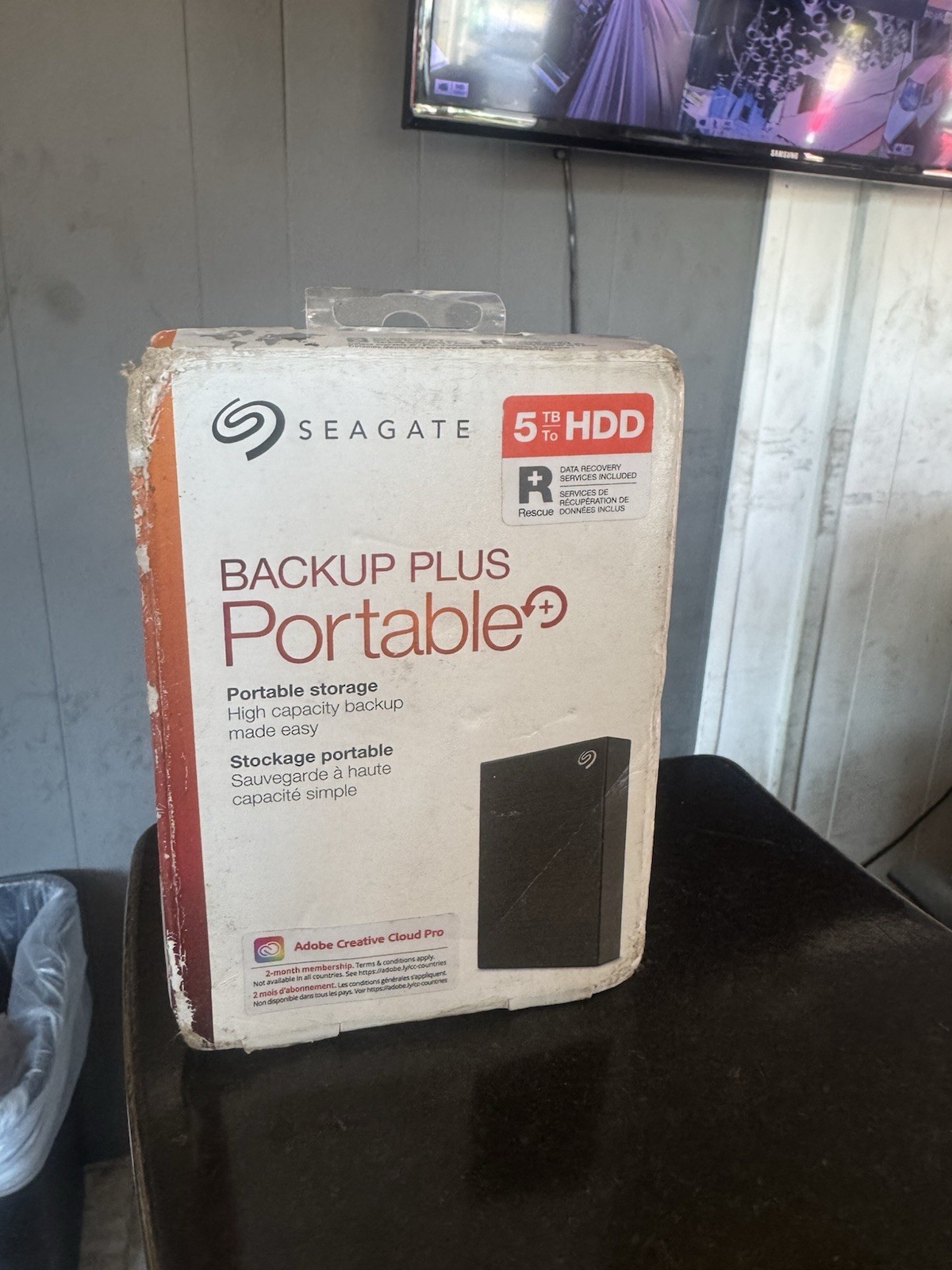 SEAGATE STHP5000400 Backup Plus USB 3.0 Portable Hard Drive 5TB Black