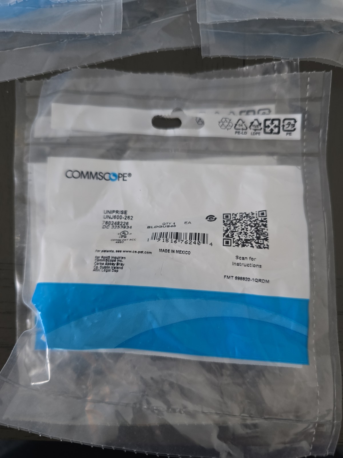 CommScope UNJ600-262 WHITE Data Jack (Lot Of 8)