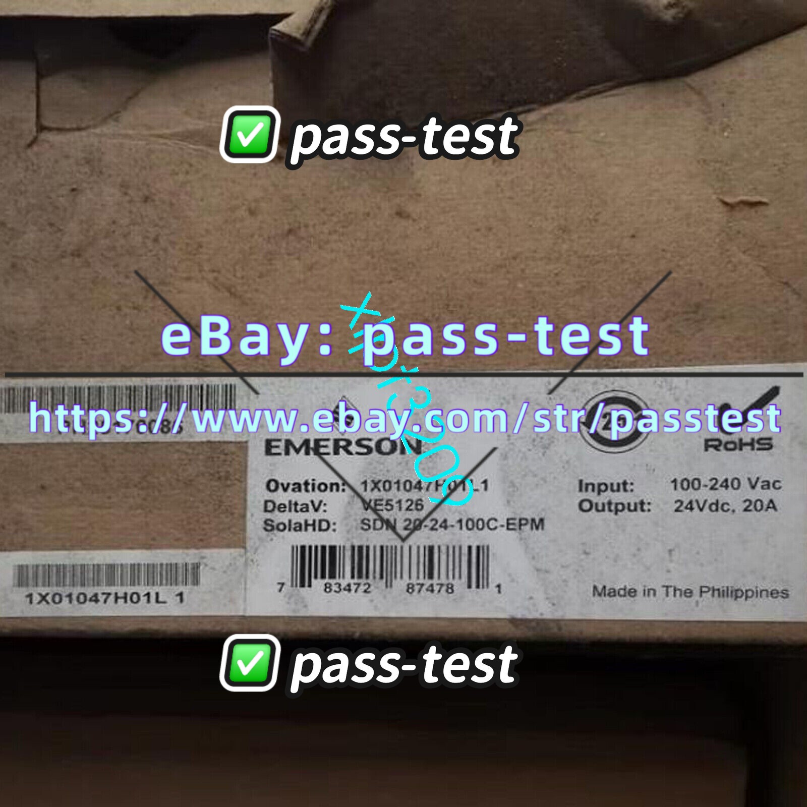 1PC NEW 1X01047H01L1 FOR Emerson Ovation DCS Power Supply Via DHL or FedEX