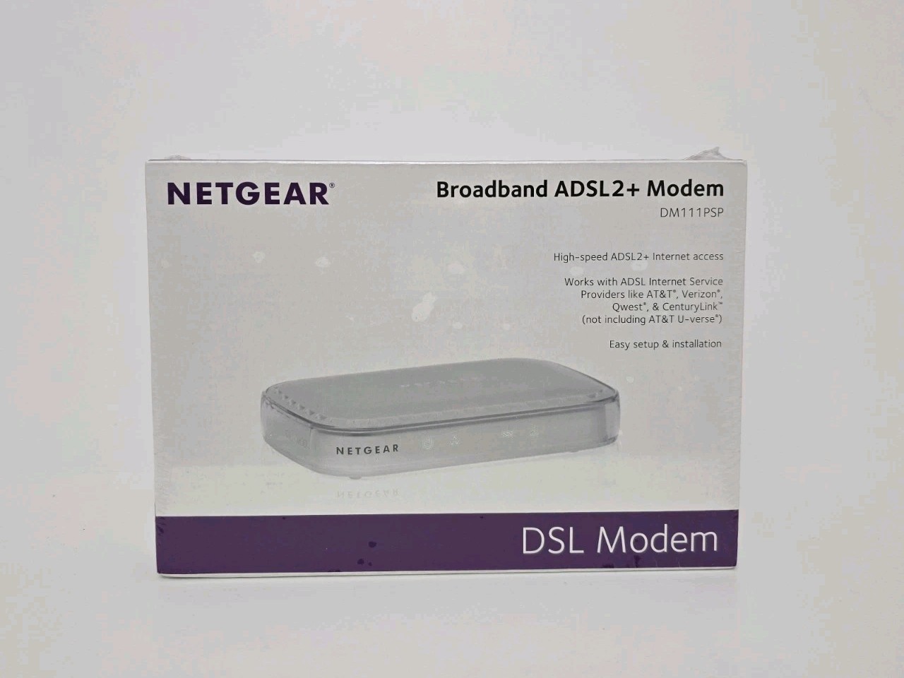NEW Sealed NETGEAR DM111PSP Broadband ADSL2+ Modem DM111PSP-100NAS