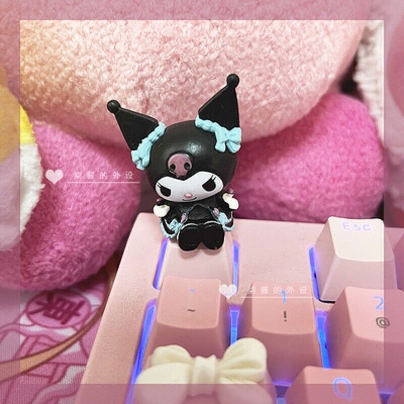 My Melody ＆ KUROMI Keycaps PBT ESC Keycap For Mechanical Keyboard Decoration new
