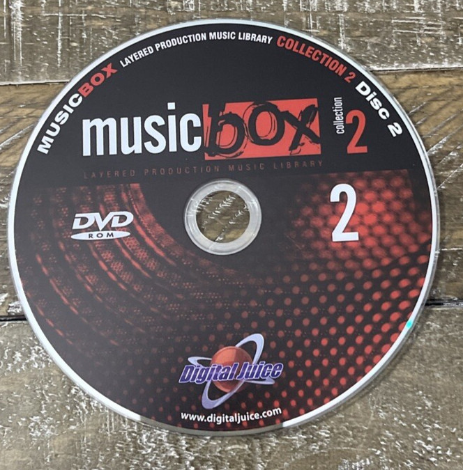Digital Juice Music Box Collection 2 Disc 2-Very Rare-SHIPS N 24 HOURS