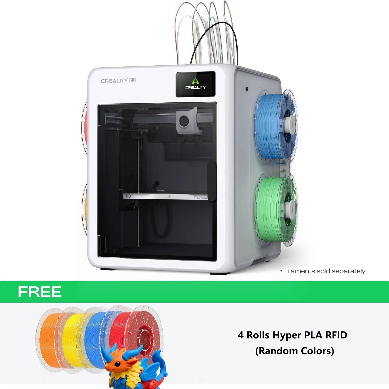 (Pre-Sale) Creality K3 Multi-Material & Multicolor 3D Printer-4KG Free RFID