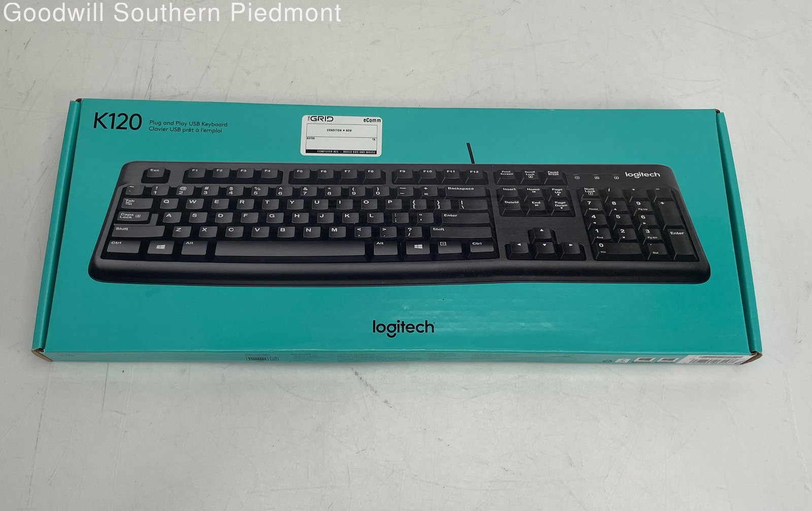 Logitech K120 Wired Full-Sized Membrane Keyboard - New