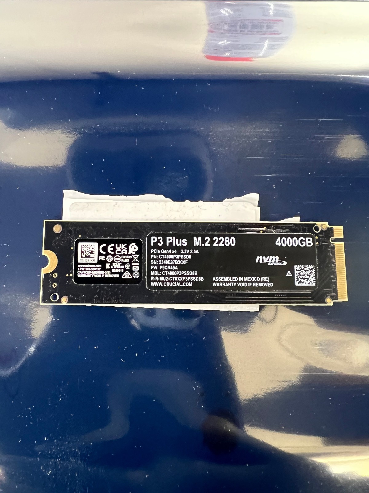P3 Plus  Crucial 4TB M.2 2280 PCIe 4.0 NVMe Internal SSD CT4000P3PSSD8