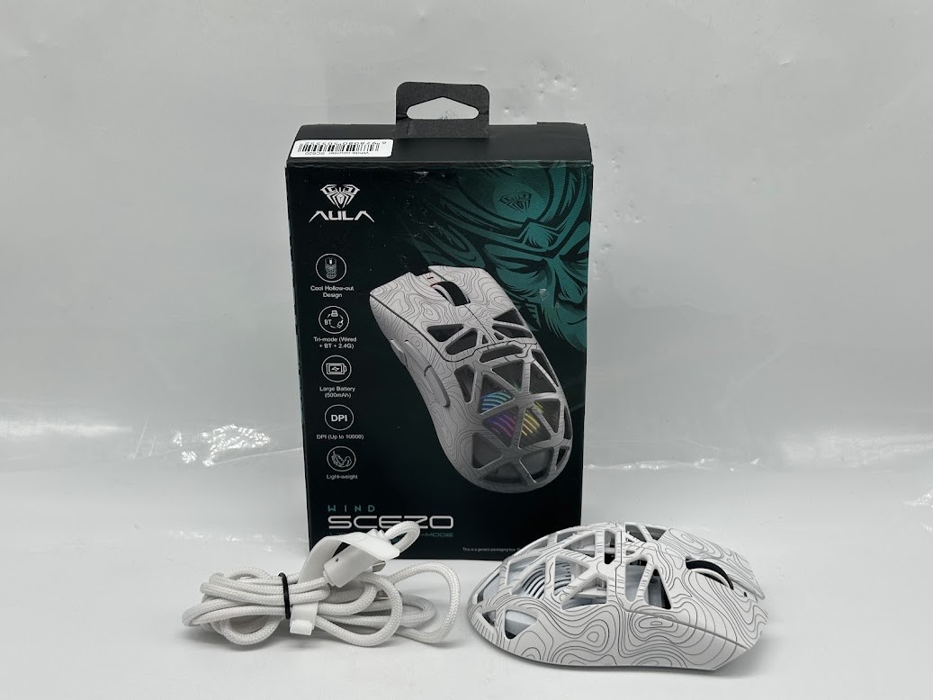 Aula SC620 RGB Wireless Gaming Mouse - White