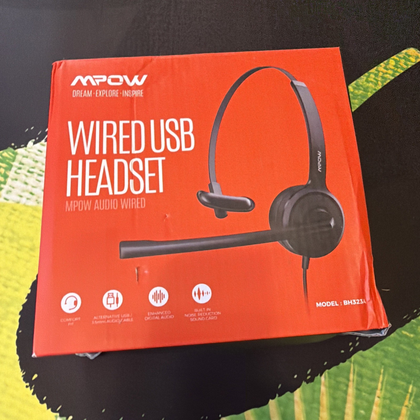 MPow Wired USB Headset MPow Audio Wired. NEW.
