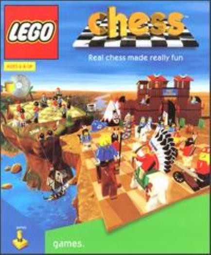 Lego Chess PC CD medieval build blocks themed strategy computer board kids game